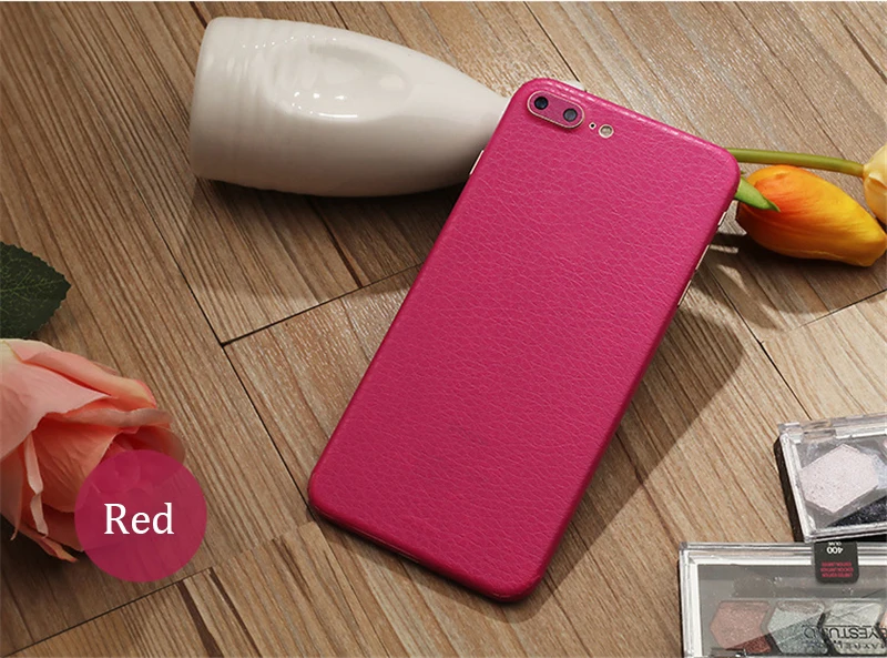 Кожаная наклейка с узором для iPhone 6, 6 S, 7, 8+, X, 11, задняя пленка, тонкая защитная крышка, задняя декоративная наклейка