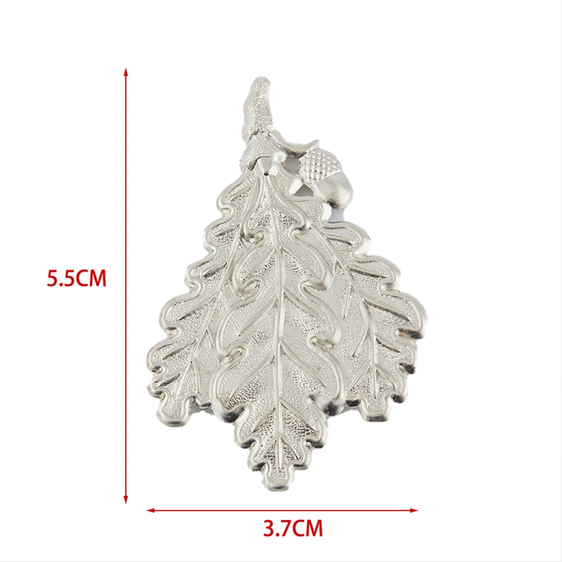

1PCS Silver World War II German Army Sniper Rubber Leaf Metal Hat Badge Brooch