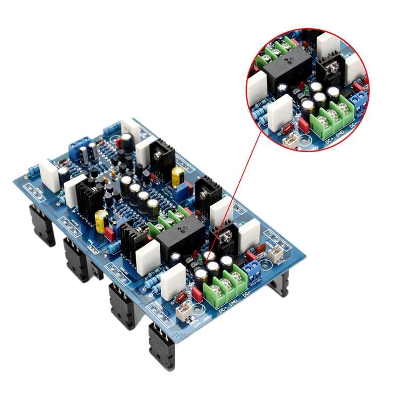 

AB18 2SA1943 / 2SC5200 High Power 300W + 300W Dual Channel Power Amplifier Board