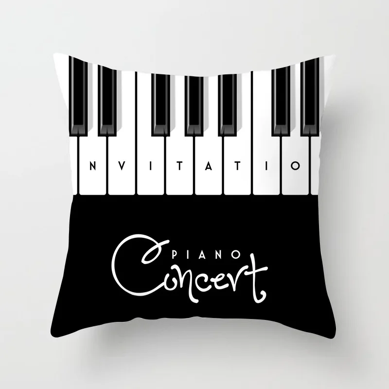 Черно-белая наволочка для подушки в скандинавском стиле 1 шт. из полиэстера с