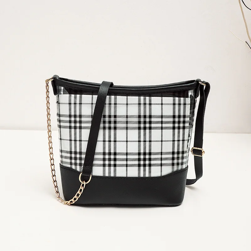 

Womens Handbags Vagrant 2021 New Fashion Transparent Single Shoulder Messenger Pu Women's Bag Purses