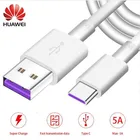 Оригинальный кабель Huawei usb type-c 5A, кабель для быстрой зарядки P30 P20 Pro lite Mate 20 10 Pro P10 Plus lite mate 40 30 USB 3,1 type-C