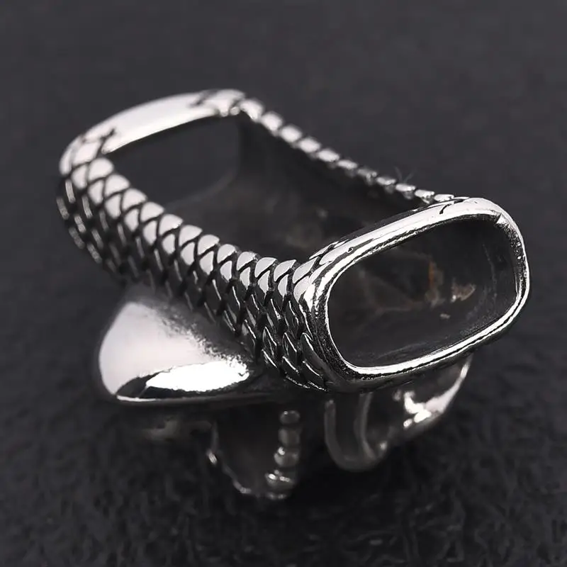 Панк череп бусины для изготовления ювелирных изделий браслет из нержавеющей