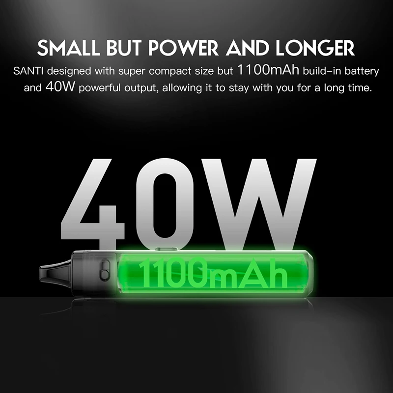 Оригинальный набор Smoant Santi Pod 40 Вт DL/RDL/MTL вейп 1100 мАч электронная сигарета