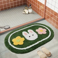 bathroom door entrance mat rabbit bath rug bathroom non slip mat toilet door mat entrance door absorbent mat anti slip door mat