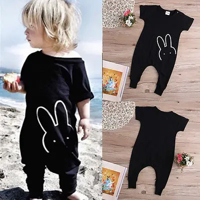 

Newborn Infant Baby Boy Girl Short Sleeve Romper Toddler Jumpsuit Playsuit Clothes 3M-4Y