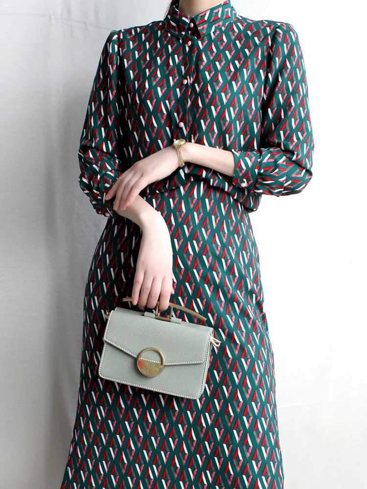 

Цветное платье с цветочным принтом, женское летнее платье во французском стиле знаменитостей, тонкий шифоновый костюм из двух предметов с ю...