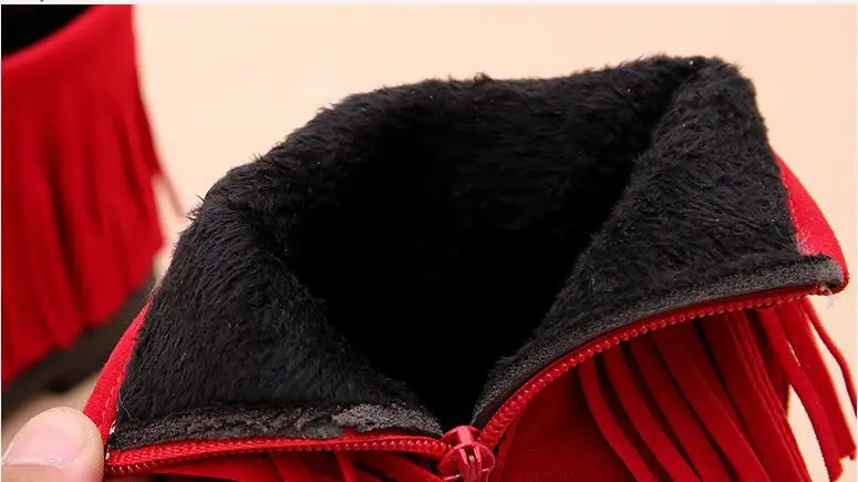 New Kids Winter Fringe Tassel Boots casual shoes kids boys winter Boot for girls shoes for boys girl children casual sneakers
