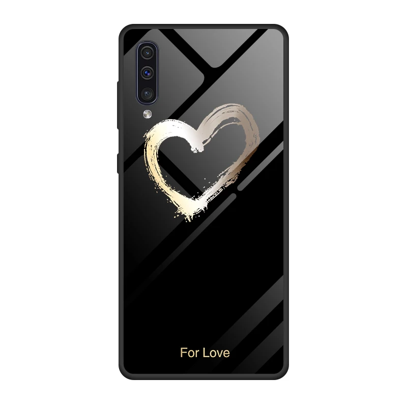 Узор чехол для телефона для samsung A70 A50 A30 A20 A10 A30S A50S Стекло чехол процессором обработки изображений 70 50 30 S 10 20 50S 30 S чехол Coque чехол для телефона - Цвет: 03
