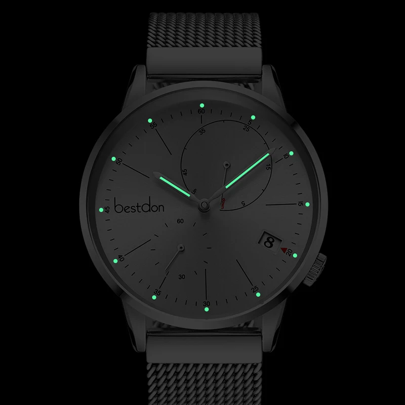 Bestdon Мужские механические часы автоматические Роскошные брендовые полностью