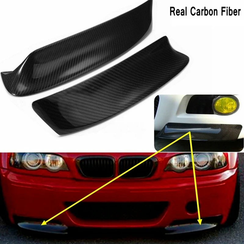 Автомобильный Разветвитель переднего бампера из углеродного волокна