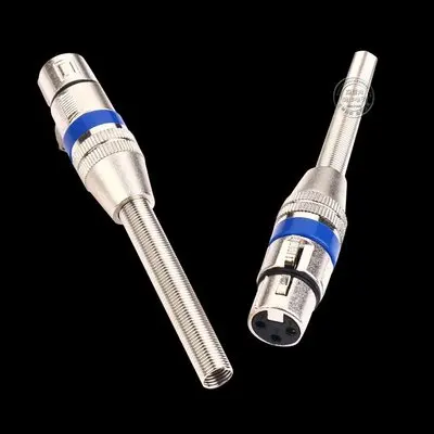 XLR аудио кабель Разъем 3pin микрофон KTV штекер синий круг длинный хвост женский с