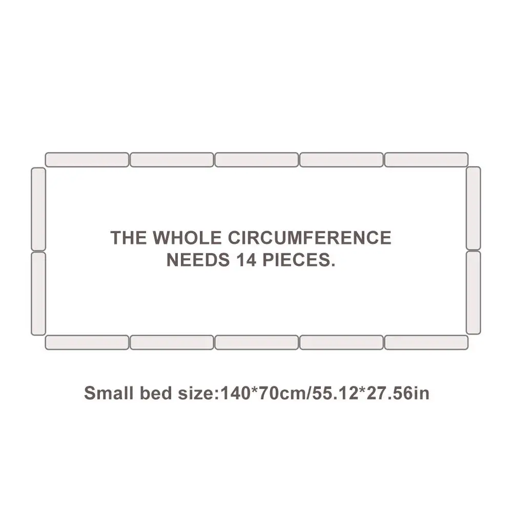 

6PCS Baby Crib Bumper Washable Removable Breathable Pure Cotton Crib Liner Bed Fence For Baby Sleeping Dropshipping