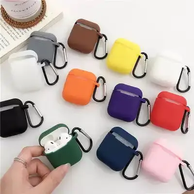 

Soft Silicone Cases For Apple Airpods Bluetooth-compatible Wireless Earphone Cover For Apple Air Pods Charging Box Bags Cover