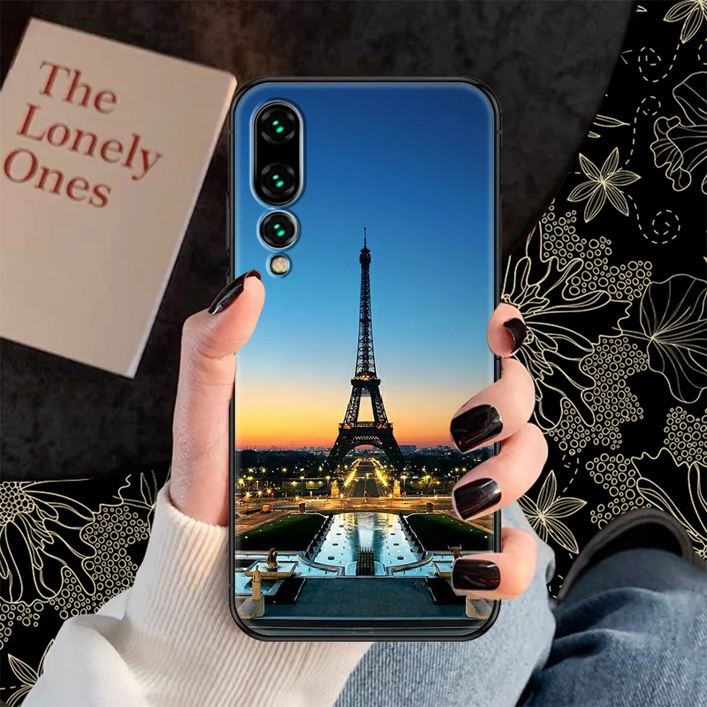 Чехол для телефона с Эйфелевой башней Парижа Huawei P Mate P10 P20 P30 P40 10 20 Smart Z Pro Lite 2019