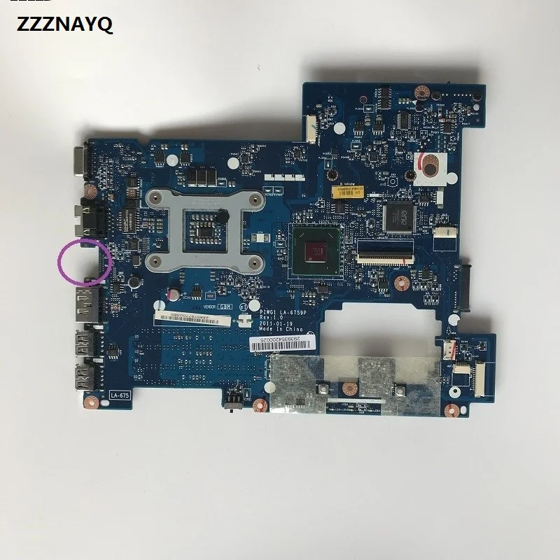PALUBEIRA для lenovo G470 Материнская плата ноутбука HM65 DDR3 GMA HD 3000 PIWG1 LA 6759P Протестирована