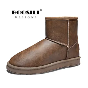 Ботинки мужские на меху, с резиновой подошвой, 39-45, для зимы, рабочая обувь, 2020