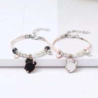 fashion womens hand bracelets korean style simple cat with ball adjustable bracelets on hand for women jewelry new year gifts