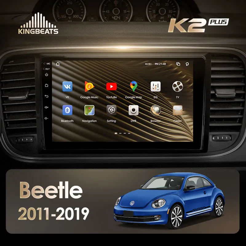 KingBeats штатное головное устройство For Volkswagen Beetle A5 2011 - 2019 GPS Android 10 автомагнитола на