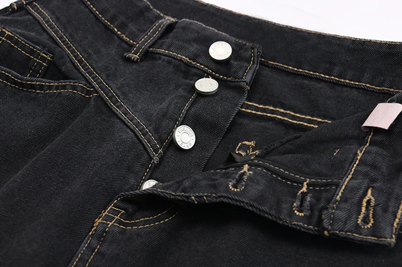 

[EAM] High Waist Blue Long Leisure Denim Wide Leg Jeans New Loose Women Trousers Fashion Tide Spring Autumn 2021 1DD6318