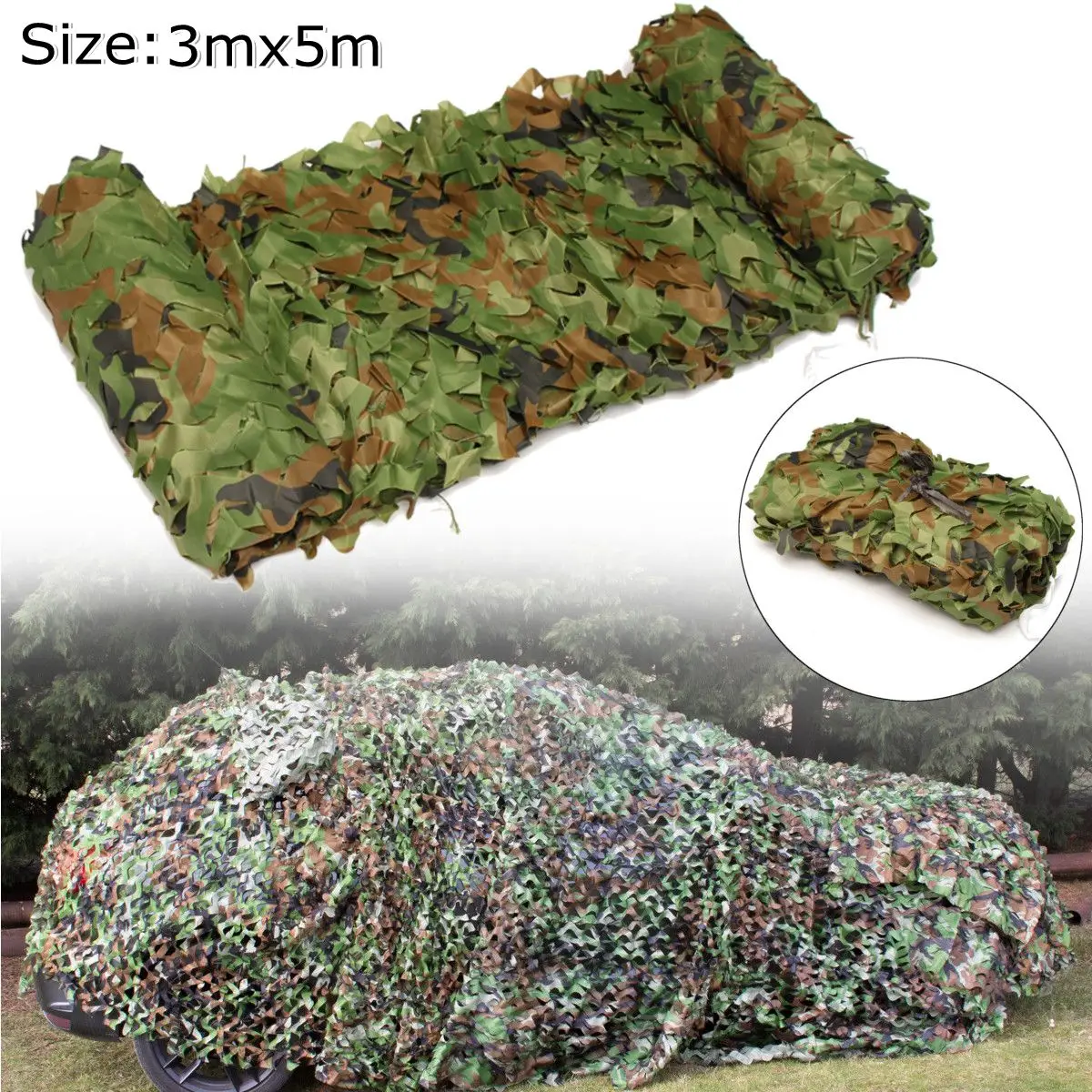 Камуфляжная сетка 1 5 м * 2 3 4 6 9 10 тент Военная камуфляжная Белый Черный Зеленый