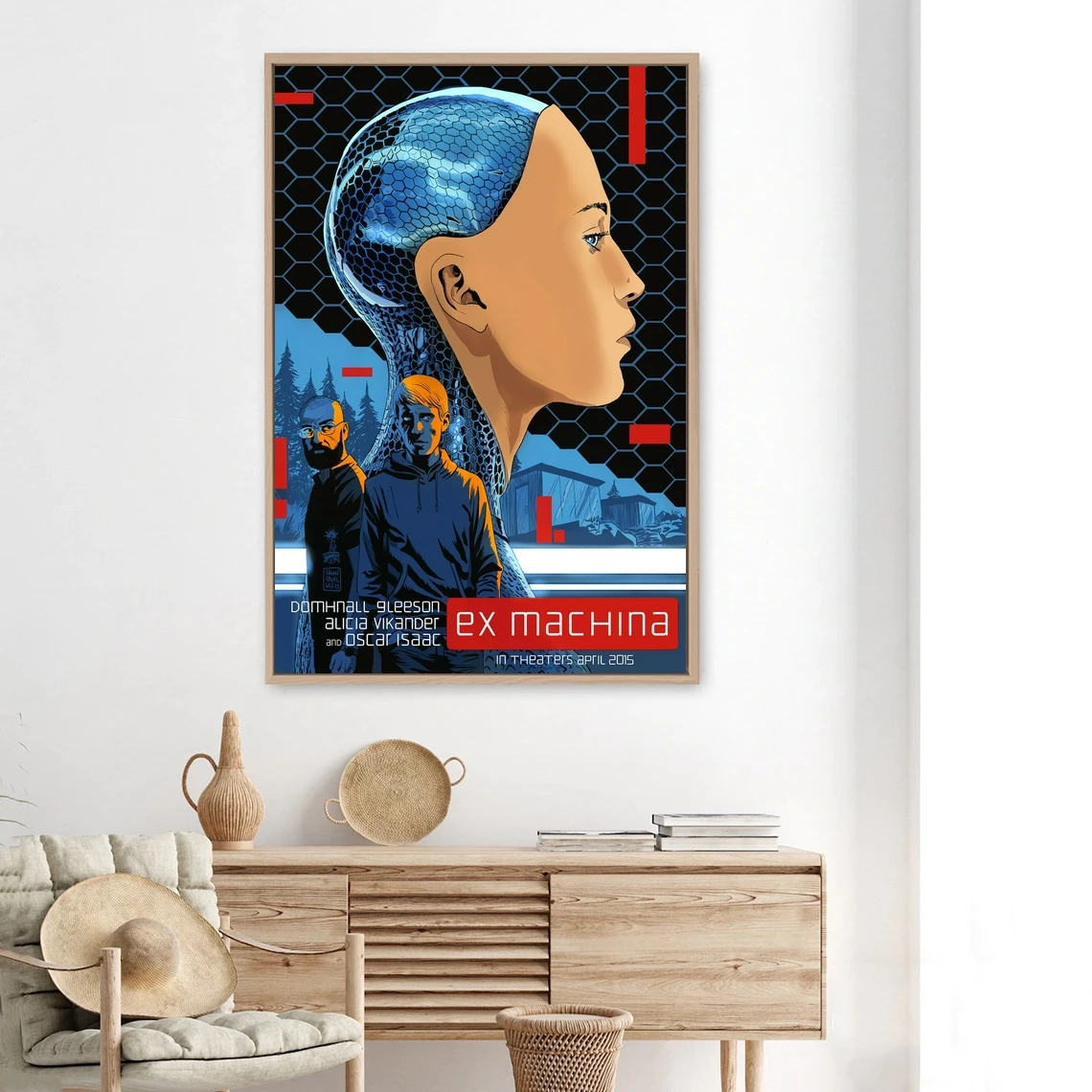 Плакат с фильмом Ex Machina обложка на холсте индивидуальный постер украшение для