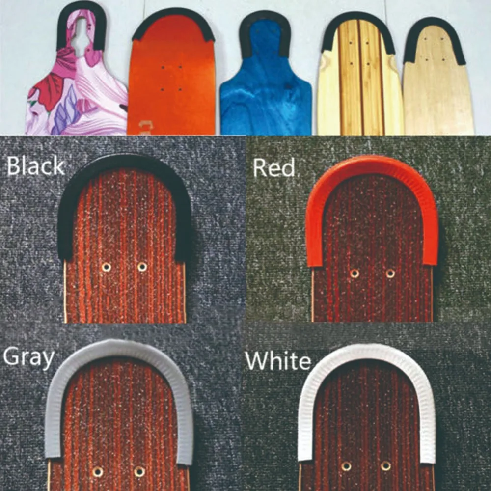 Защитные бамперы для скейтборда модные резиновые и стальные с U образным