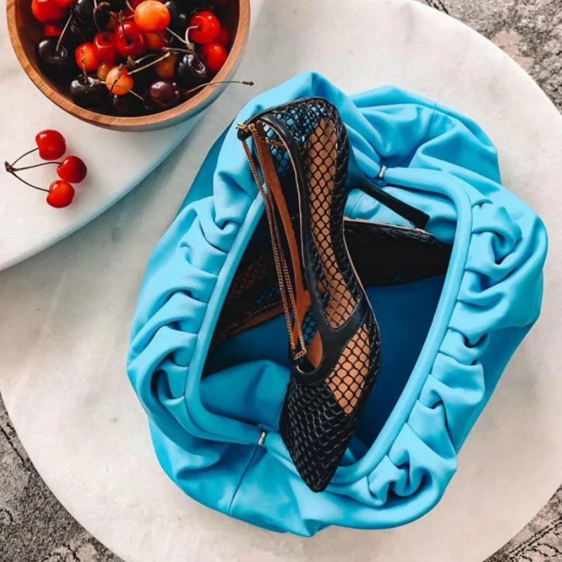 

2021 Genuine Leather Dumpling Bags Casual Large Capacity Clutch Bags Female Elegant Solid Color Designer Luxury Cloud Bags CC gg