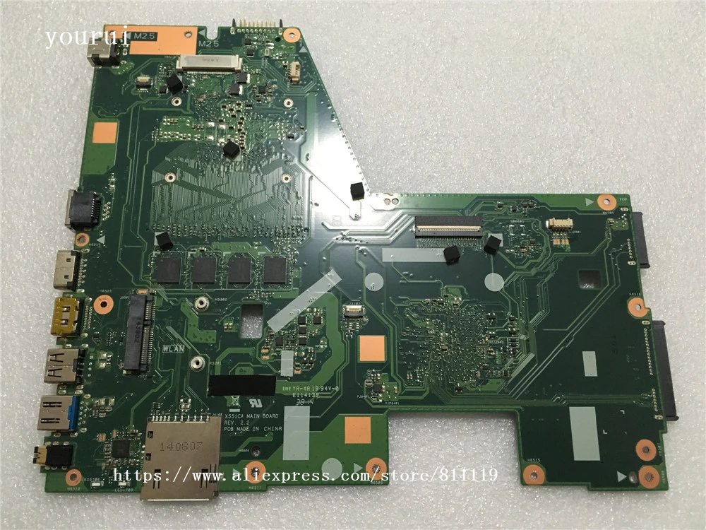 yourui x551ca оригинальная материнска