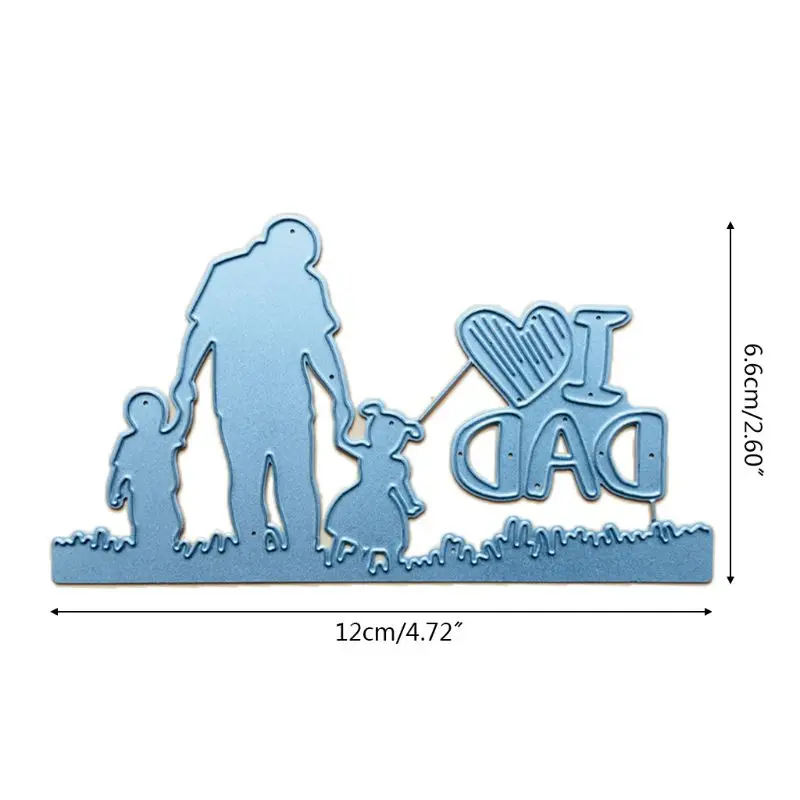 2021 Новинка Футболка с надписью I Love Dad набор вырубных штампов &quotТрафаретный