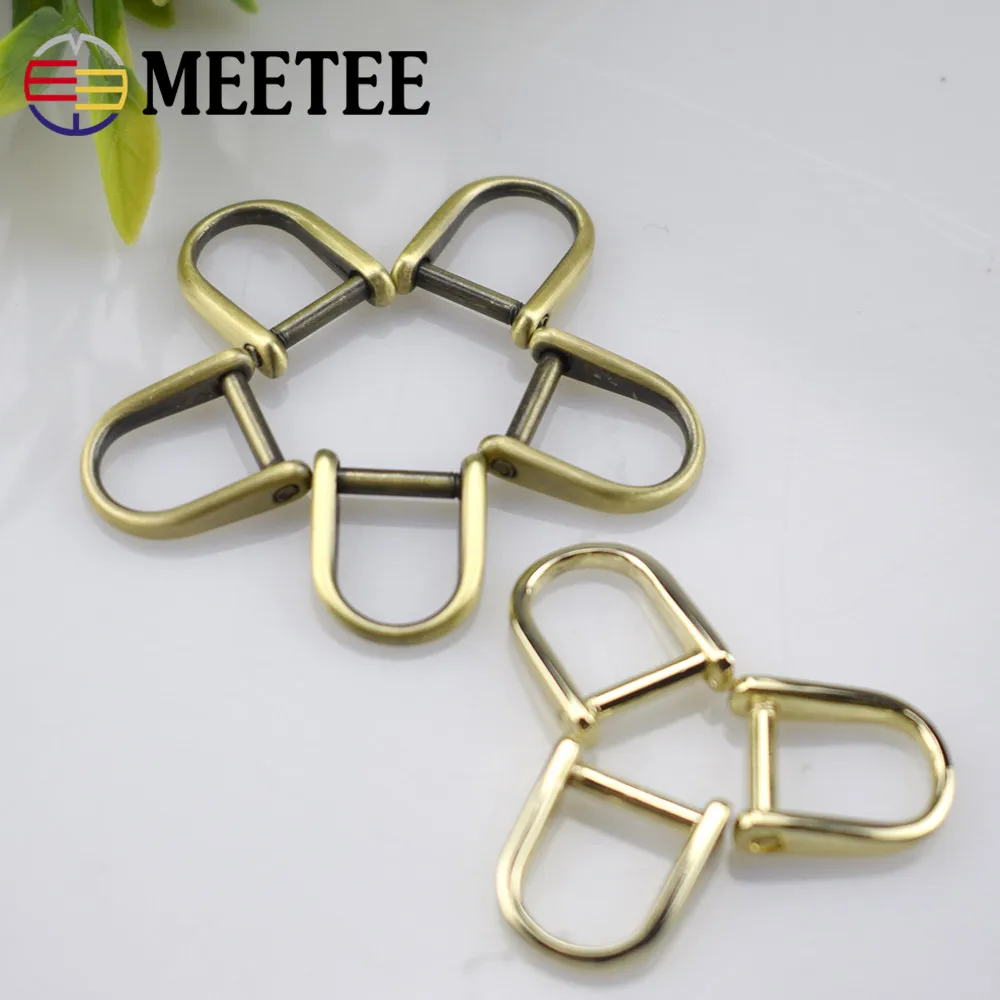 5/10 шт 8 мм Meetee пряжки ремня вешалка O D Кольцо Закрытая петля бесшовные кольца
