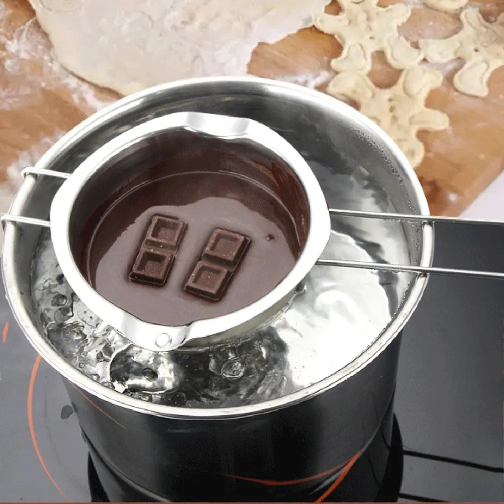 Нержавеющая сталь шоколадное масло Milt расплава чаша с длинной ручкой DIY Приготовление выпечки Десерт выпечка кондитерские изделия кухонный инструмент