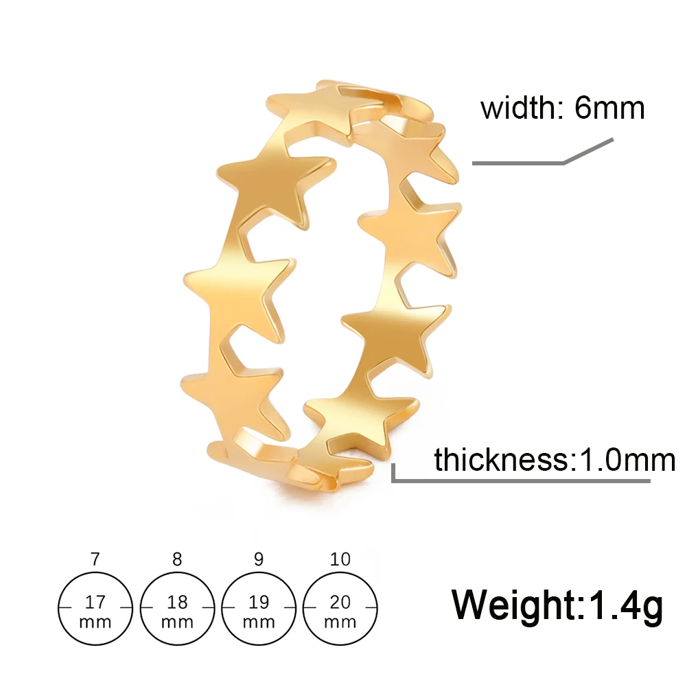 Skyrim модные Звездные минималистичные кольца для женщин и девочек простое кольцо