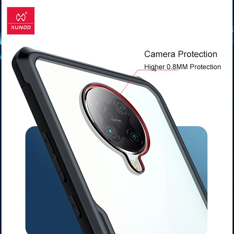 Чехол Xundd для Xiaomi Poco F2 Pro противоударный прозрачный чехол защитный телефона Redmi K30