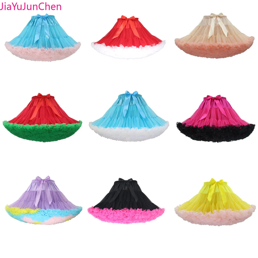 Женская шифоновая юбка-пачка многослойная мини-юбка из тюля в стиле Лолиты для