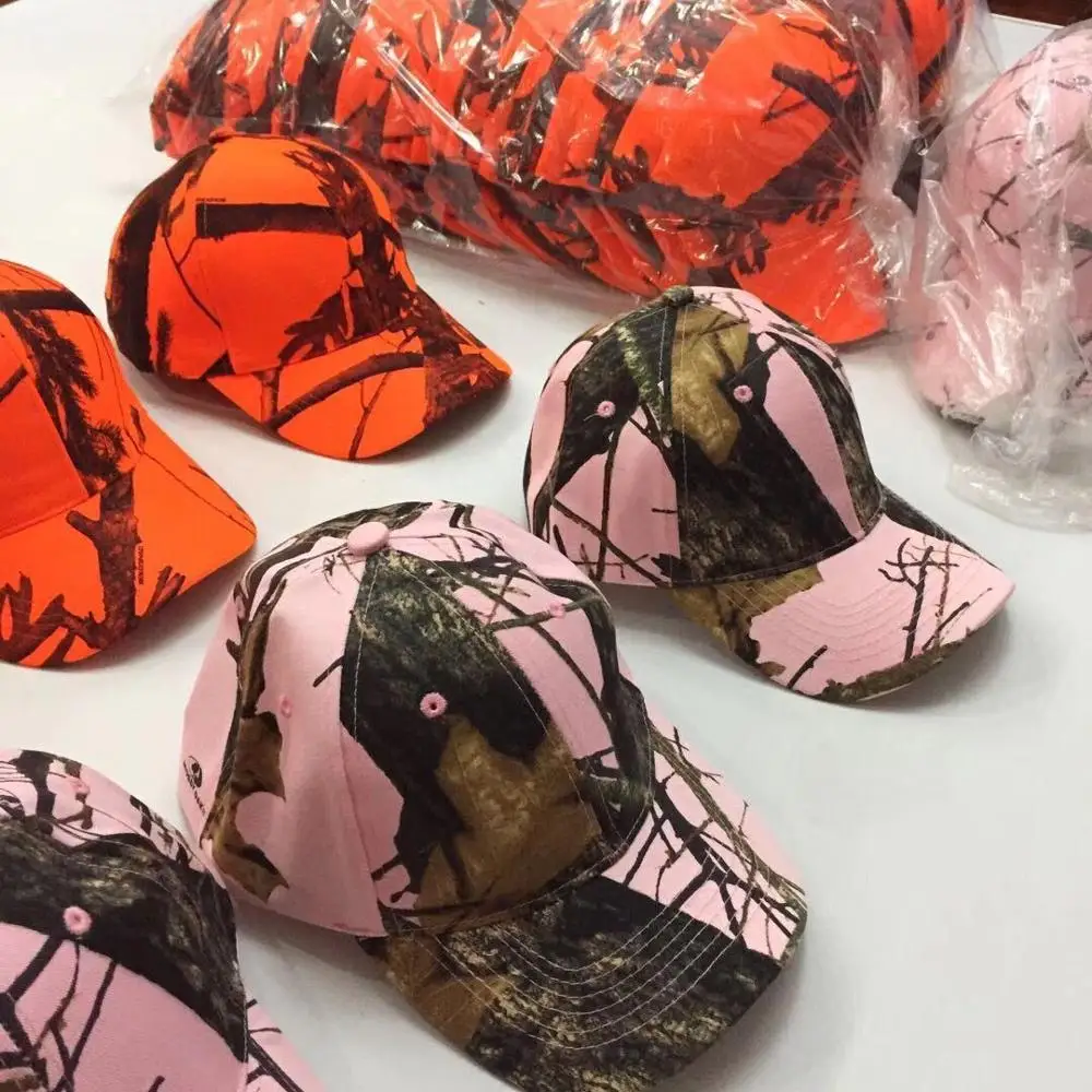 Бесплатная доставка высококачественные камуфляжные кепки Mossy OAK Blaze оранжевые