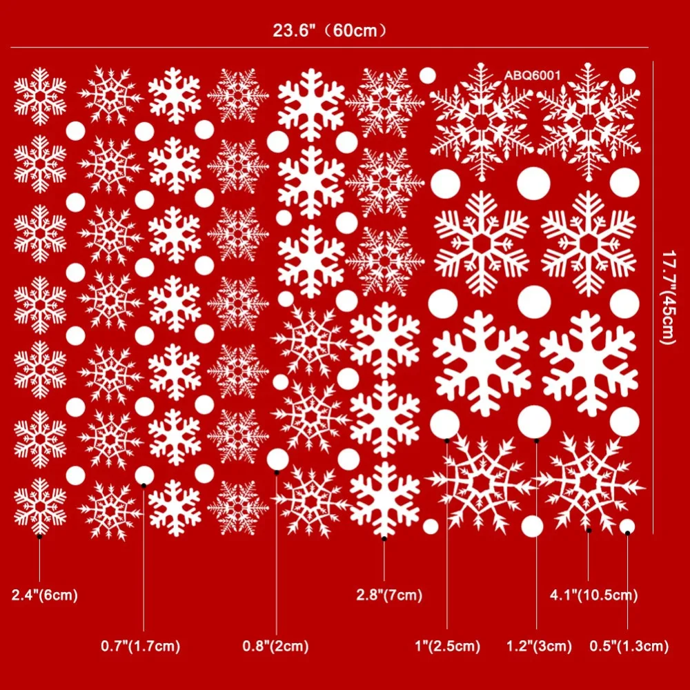 OurWarm Рождество Снежинка окна наклейки офисные украшения для рождественской