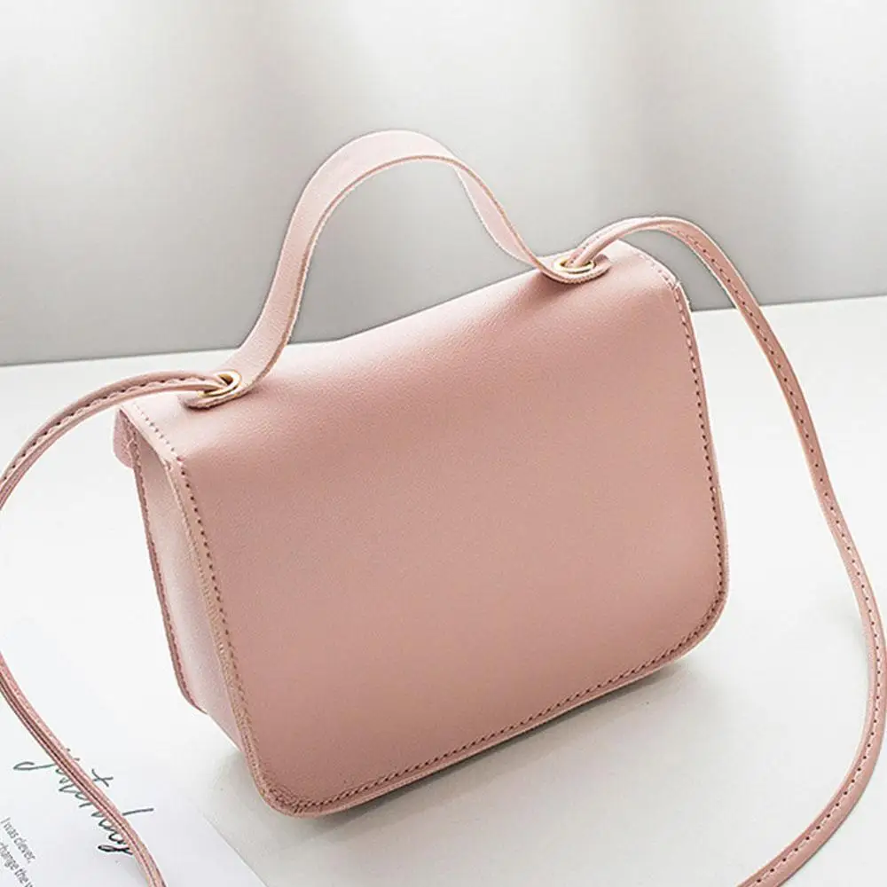 1 шт. модная однотонная женская маленькая сумка через плечо стеганая кошелек с