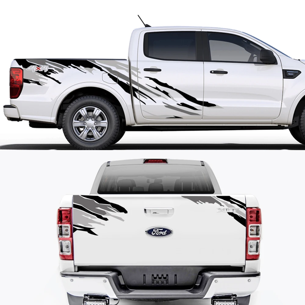 

3pcs For Ford Ranger Raptor Pickup Isuzu Dma Nissan NAVARA Toyota Hilux Car Stickers Auto Tuning Whole Decals Car Accessories