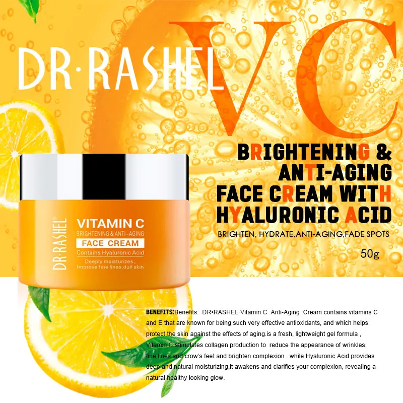 

DR.RASHEL VC Moisturizing Cream Whitening,Moisturizing,Hydrating Day Cream for All Skin Type 50g Skin care products
