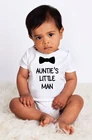 Aunties Little Manлетний модный Детский комбинезон для новорожденных; Одежда с забавным принтом; Комбинезон для маленьких мальчиков; Одежда с коротким рукавом для малышей