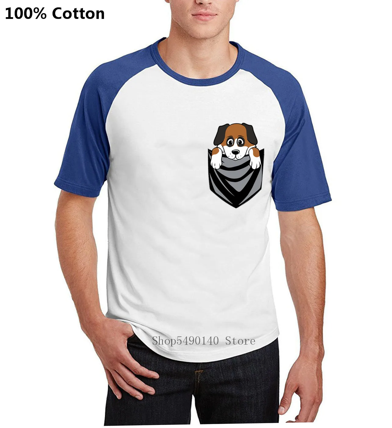 Футболка мужская с круглым вырезом креативная Милая рубашка забавным рисунком