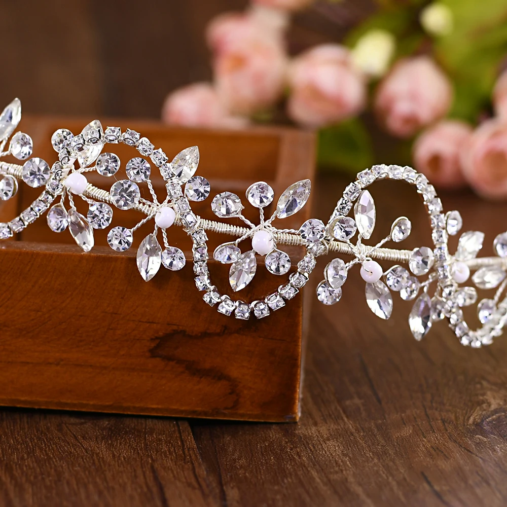 

TRiXY SH266 Bridal Sash Belt Crystal Sash for Dresses Rhinestone Wedding Belt Silver Rhinestone Belts for Women Waist Belt