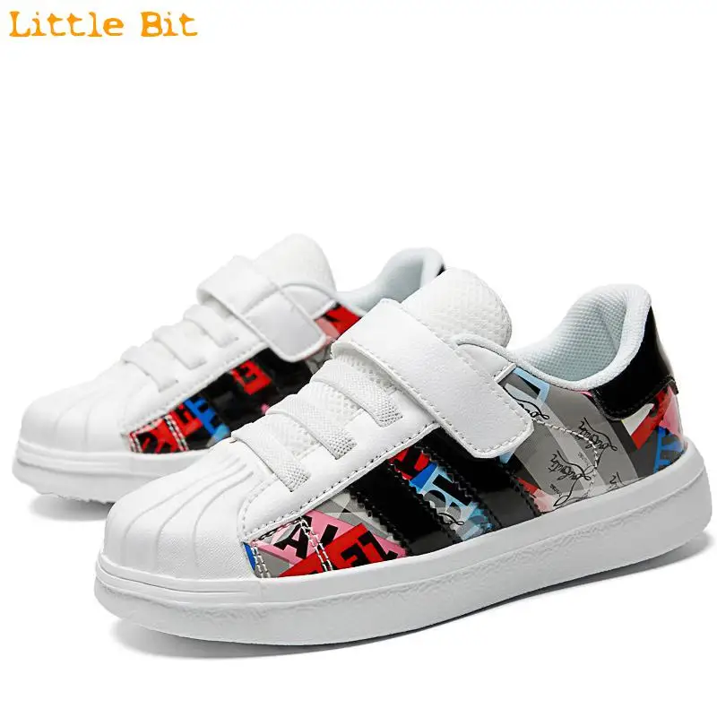 

Hot Selling Children Shoes Girls Boys Fashion Sneakers Shell Head Comfortable Kids Sports Breathable Casual