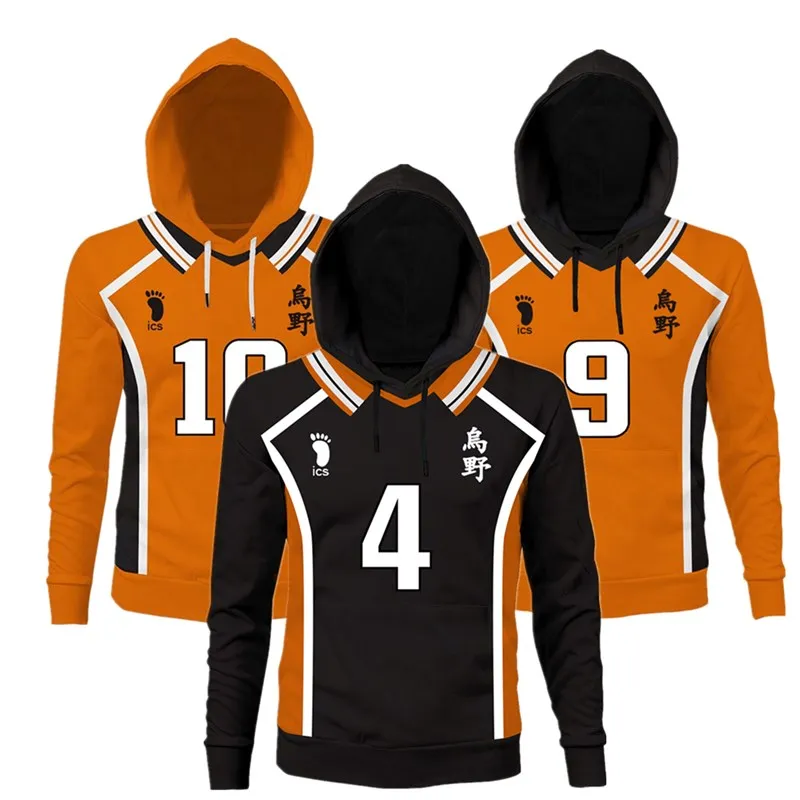 

Anime Haikyuu Shouyou Hinata Hoodie Kageyama Tobio 3D Printed Hooded Sweatshirt Men Women Casual Pullover Coat