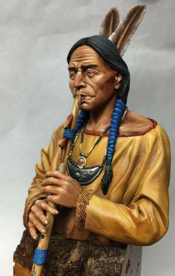 Коллекция 1/10 года мужчина офицер в древнем стиле с флейтой бюст фотоаксессуары