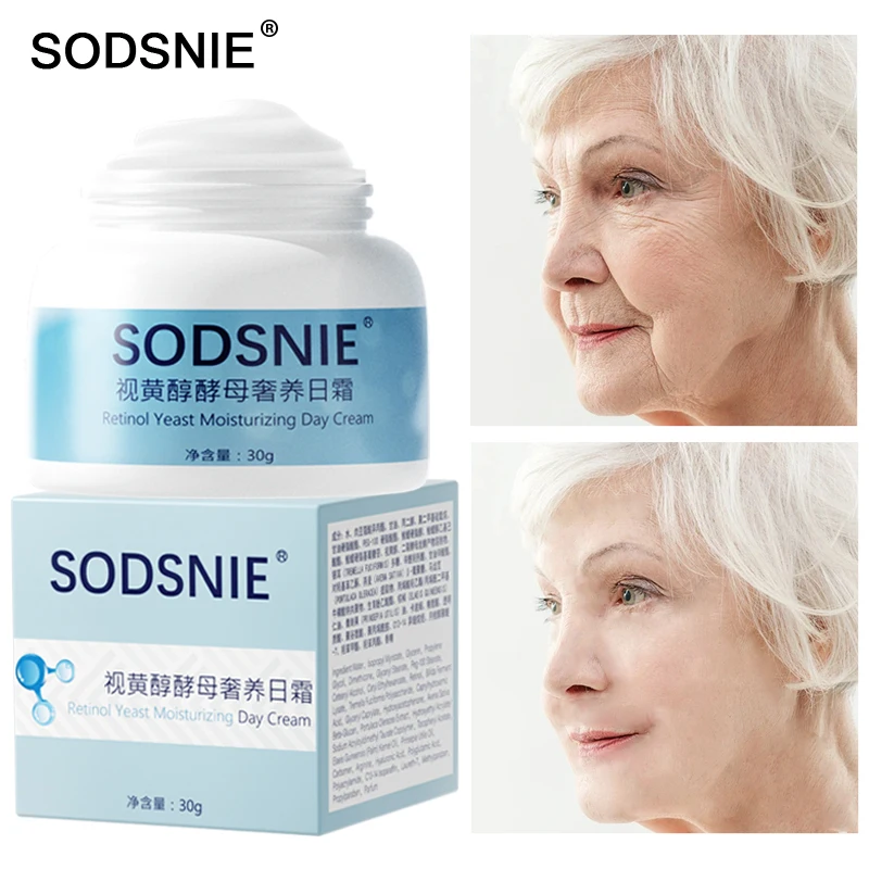 

Day Cream Moisturizing Brighten Anti-Wrinkle Anti-Aging Nourish Repair Rough Lifting Firming Retinol Yeast Face Skin Care 30g