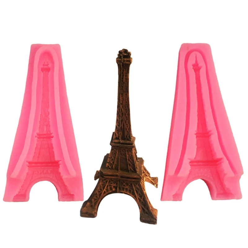 

3D Paris Eiffel Tower Cake Fondant Mold Silicone Gum Paste Sugar Craft Polymer Clay Epoxy Resin Candle Mould DIY Making Tool