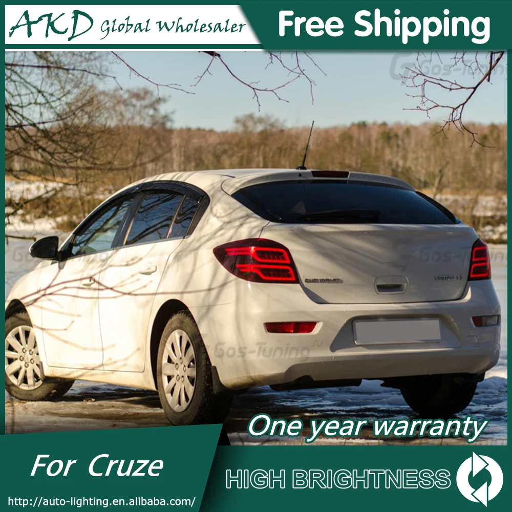 AKD автомобильный Стайлинг для Chevrolet Cruze задний светильник s Cruze ЛЮК задний светодиодный задний светильник светодиодный задний фонарь DRL+ тормоз+ Парк+ сигнал
