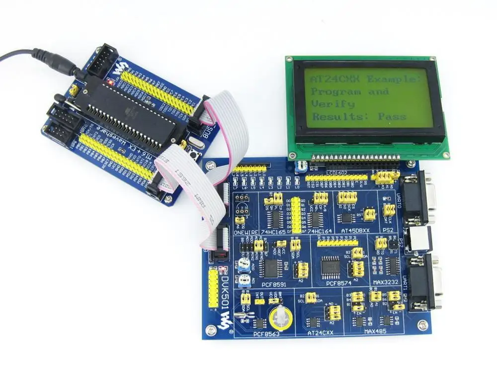 ATMEL AVR плата расширения DVK501 MCU PCF8563 DS18B20 MAX3232 PS/2 MAX485 LED для Atmega серии MCUs|board iphone|development